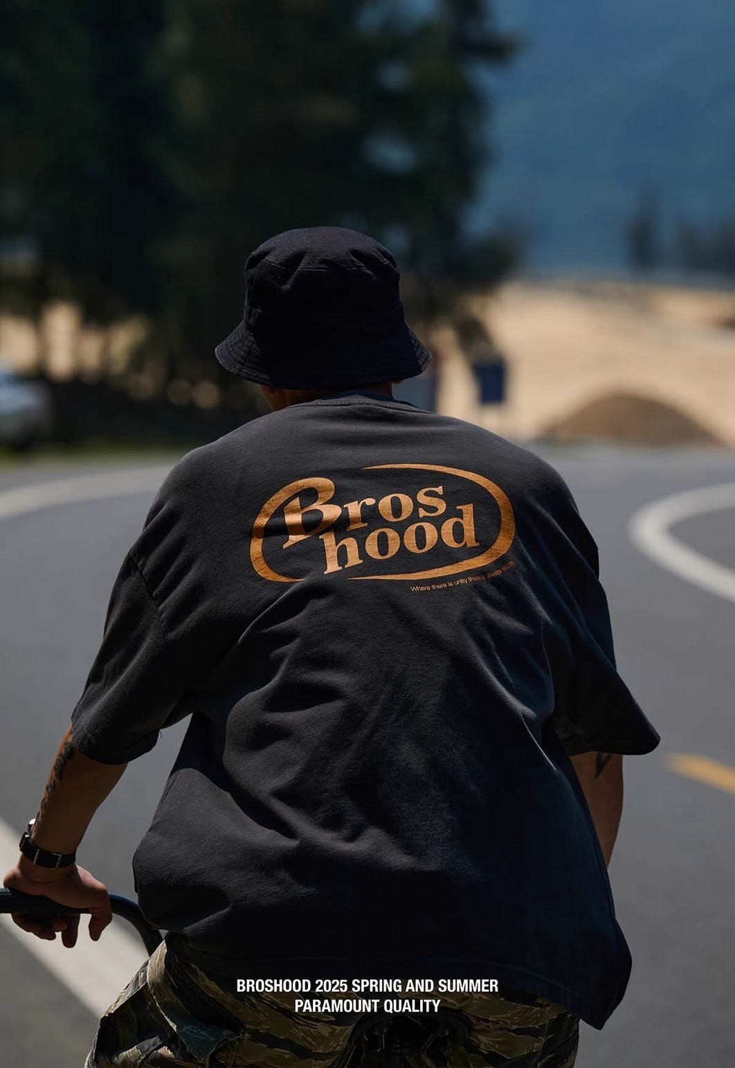 #預購 Broshood 25SS 日系 寬鬆 蠟染 微裂漿印花 口袋短袖 2色