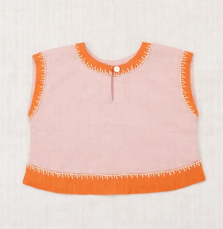 Misha & Puff 亞麻貝殼口袋上衣 Shell Top-Parfait