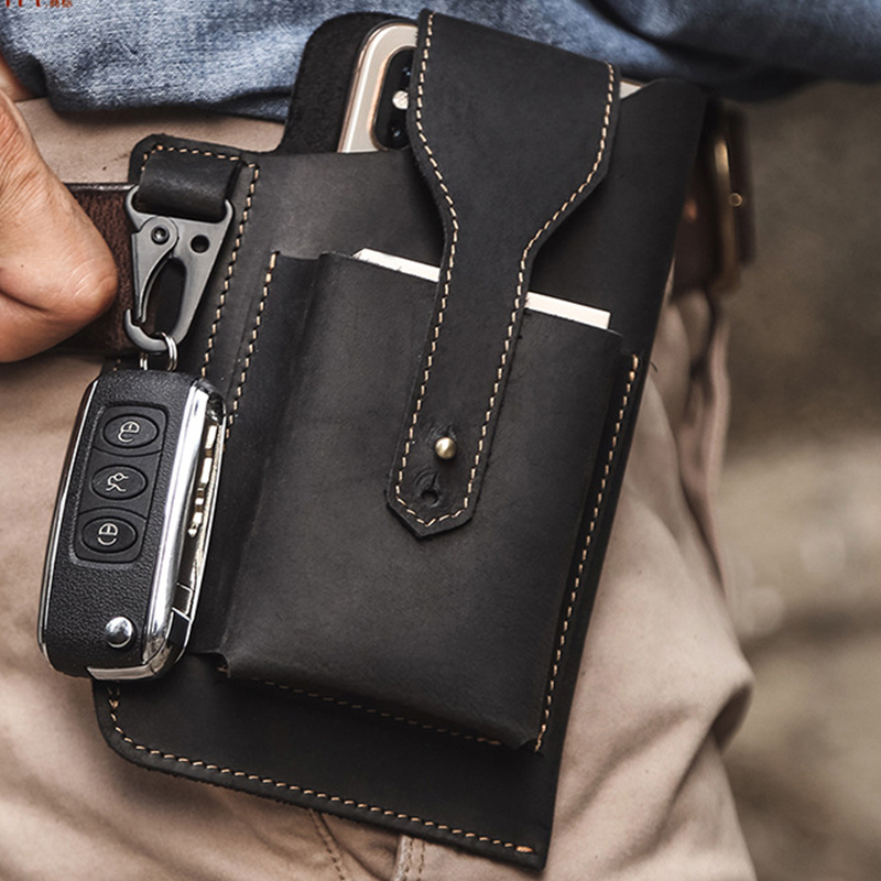 包包男 包包 腰包 工具腰包 男生包包 牛皮包包 真皮手機包 手機腰包 水電工腰包 登山腰包 小腰包 皮革腰包 036