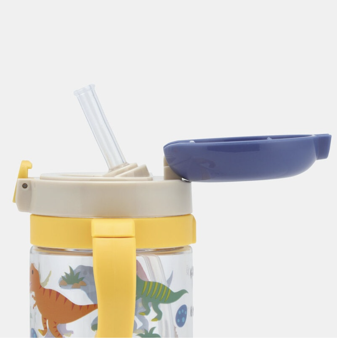 Skater 可折疊雙耳吸管杯260ml-恐龍
