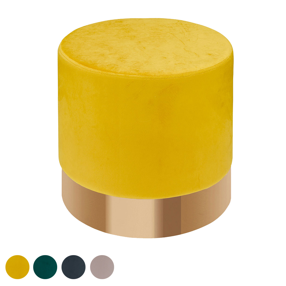 奈比絨布圓形小椅凳/矮凳/小椅子/穿鞋椅/化妝椅(四色可選)