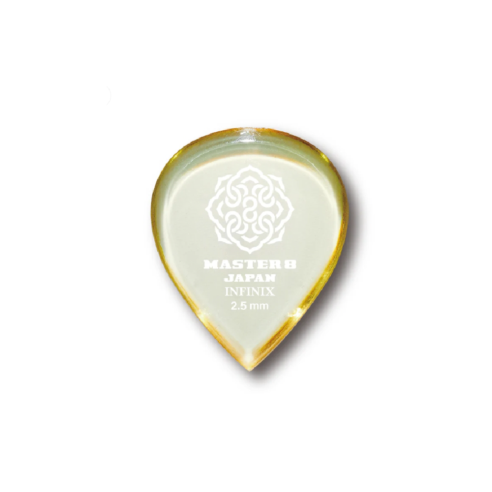 MASTER 8 JAPAN MASTER 8 JAPAN / INFINIX MEGA SLICE 2.5mm 吉他透明厚彈片 — 三峽吉他 / Bass｜YA! 玩音樂
