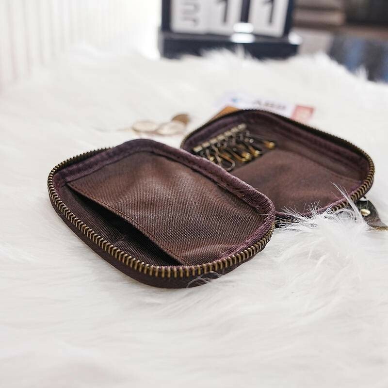 多功能收納小包 鑰匙 拉鍊鑰匙包 真皮鑰匙包 鑰匙圈零錢包 植鞣皮包包 卡夾鑰匙包 迷你零錢包 卡包鑰匙包 097