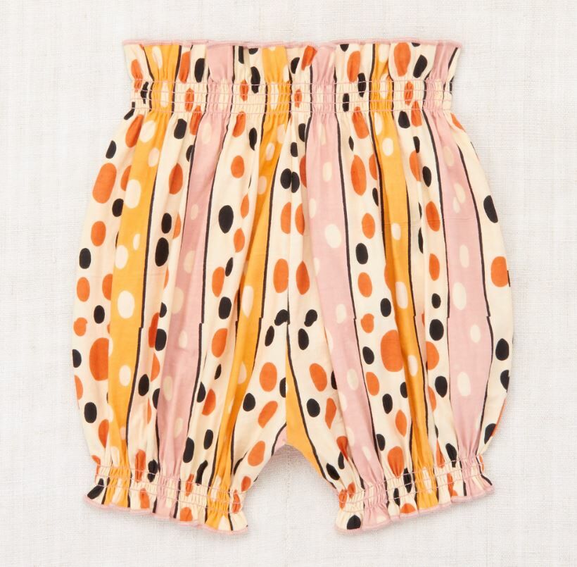 Misha & Puff 荷葉邊點點燈籠褲 Bloomer-Frangipani Polka Stripe