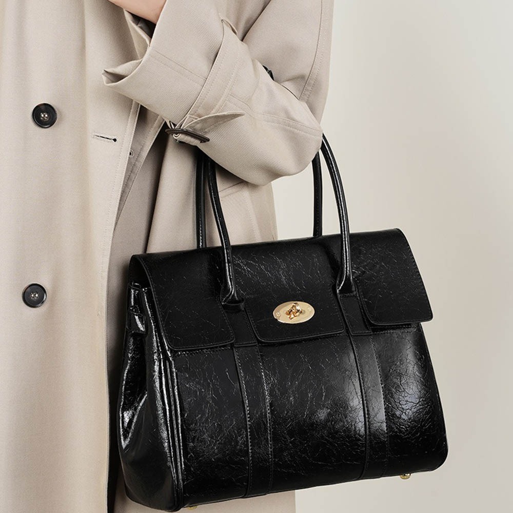 真皮托特包 大容量包包 通勤包 手提托特包 軟皮托特包 時髦感 復古包包 律師包 真皮公事包 閨蜜禮物 姊妺禮物 146