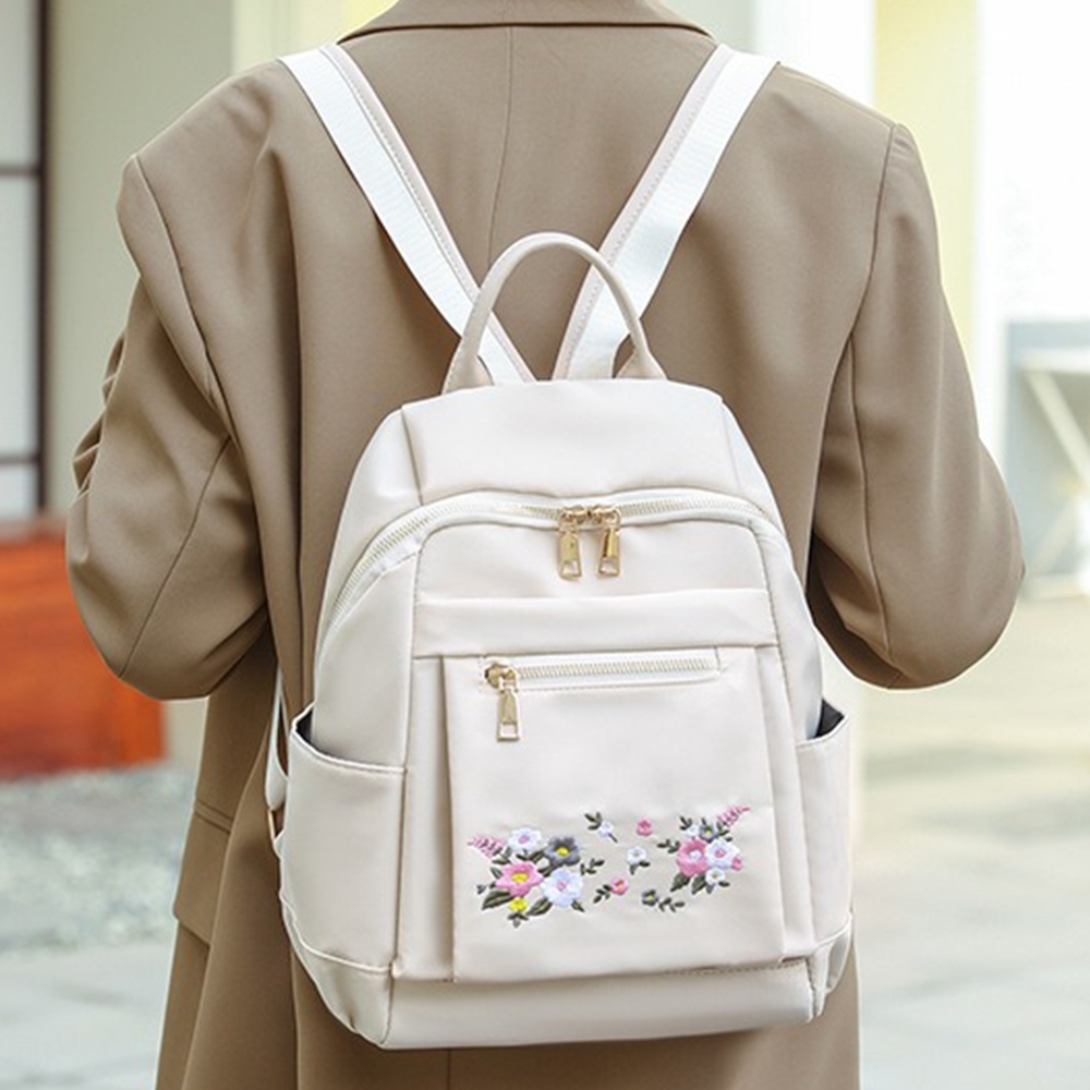 繡花後背包 尼龍後背包 刺繡包包 女生包包 刺繡雙肩包 時尚媽咪包 外出旅行背包 可愛背包 兒童背包 女生禮物 672