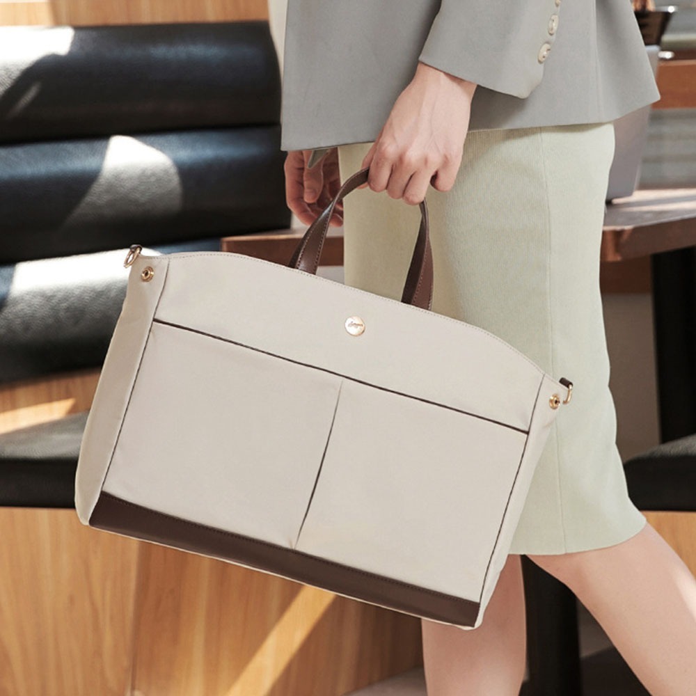 側背包 筆電包 尼龍手提包 防潑水包包 手提電腦包 尼龍電腦包 14吋電腦包 通勤商務包 電器收納包 女生禮物 663