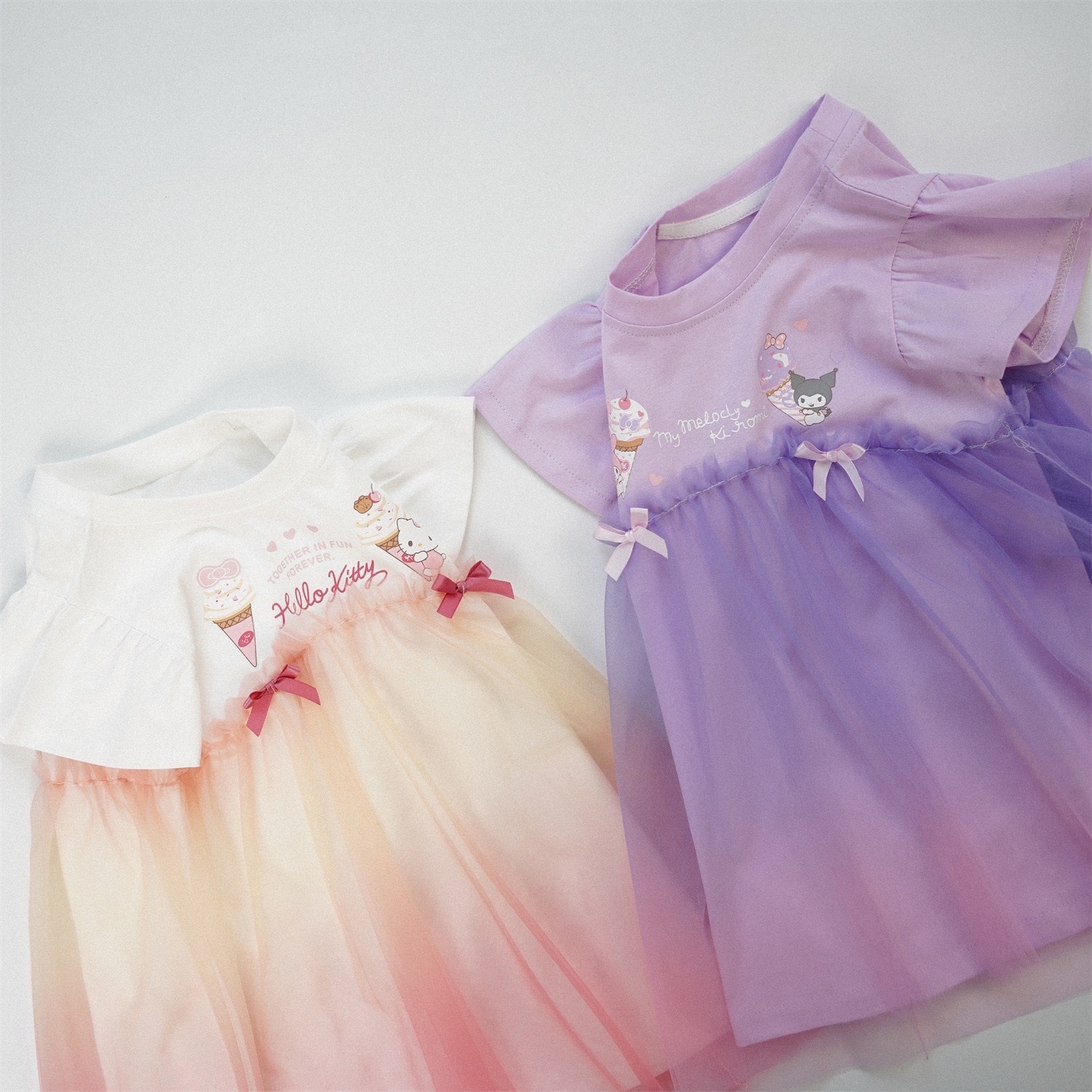 庫洛米kitty漸層紗裙