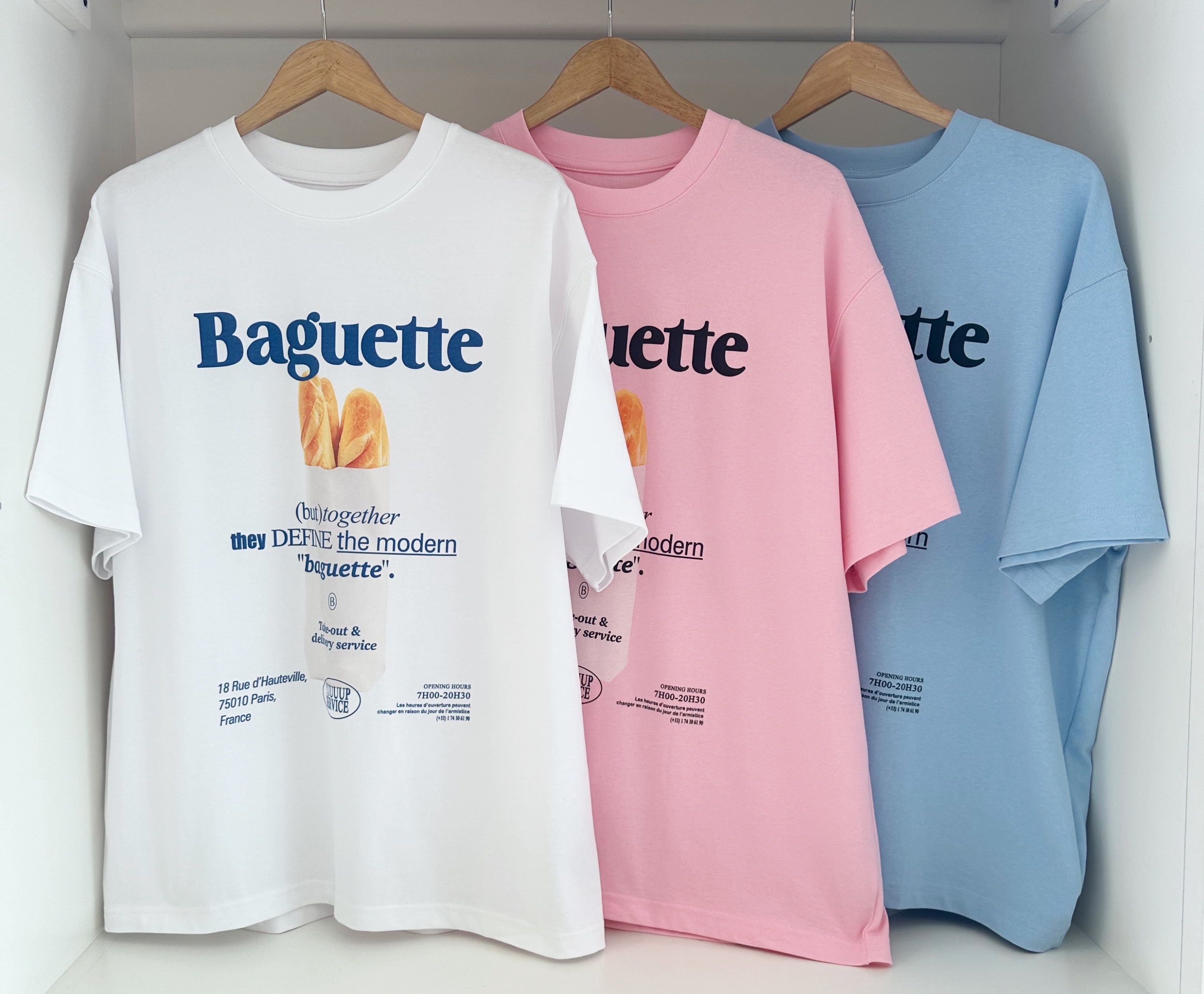 "BAGUETTE" PRINTED OVERSIZE LONG TEE