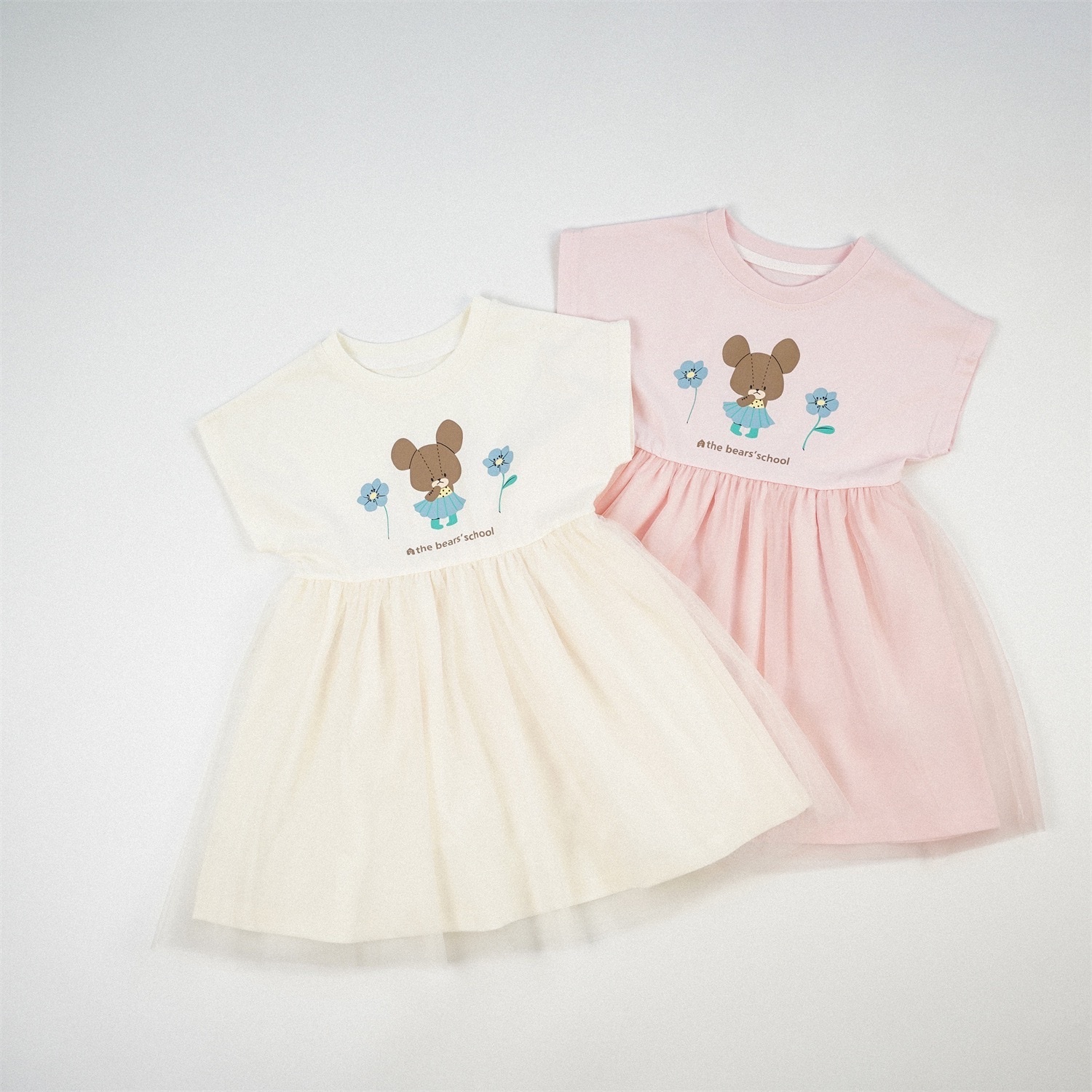 粉嫩熊熊蓬蓬裙洋裝