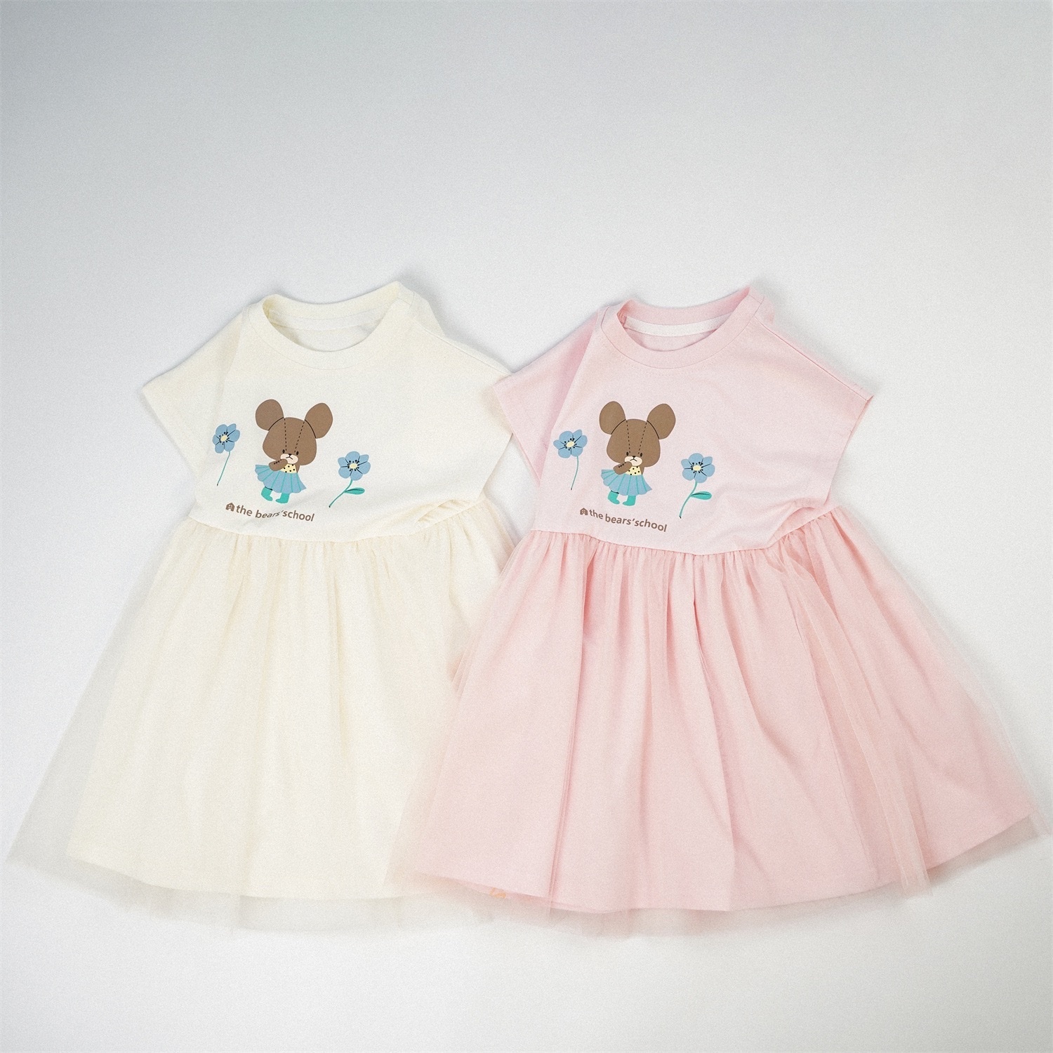 粉嫩熊熊蓬蓬裙洋裝