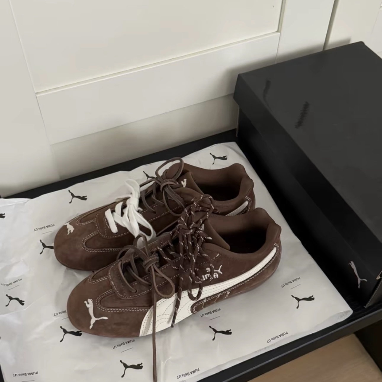 PUMA SPEEDCAT TTF 外縫線 棕色 賽車鞋 休閒 薄底鞋 男女款 403903-01