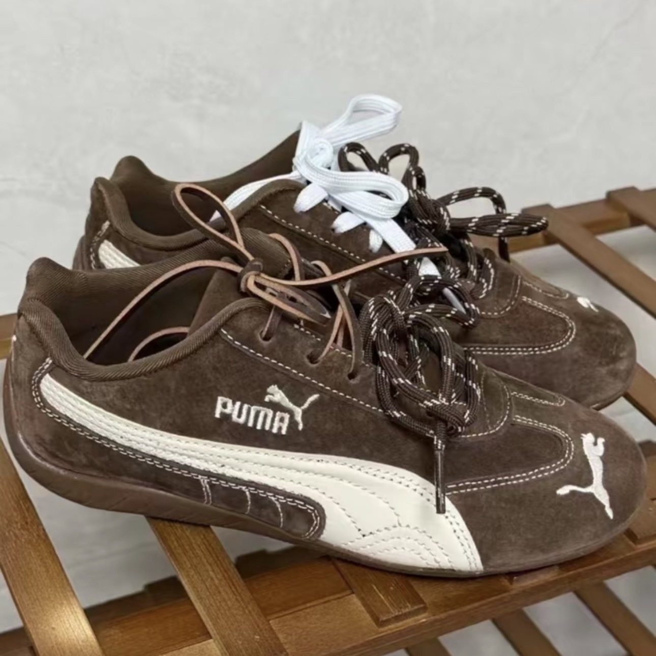 PUMA SPEEDCAT TTF 外縫線 棕色 賽車鞋 休閒 薄底鞋 男女款 403903-01