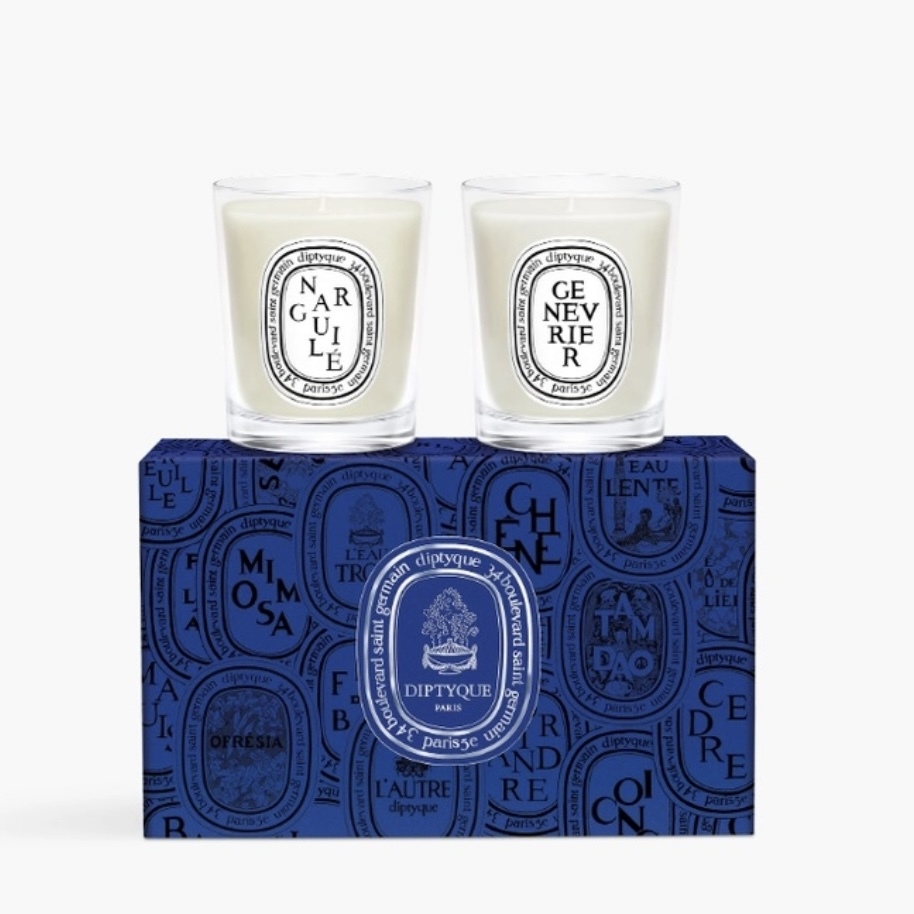 Diptyque NARGUILÉ (水煙) 及GENÉVRIER (杜松) 小型香氛蠟燭禮盒 70g x2