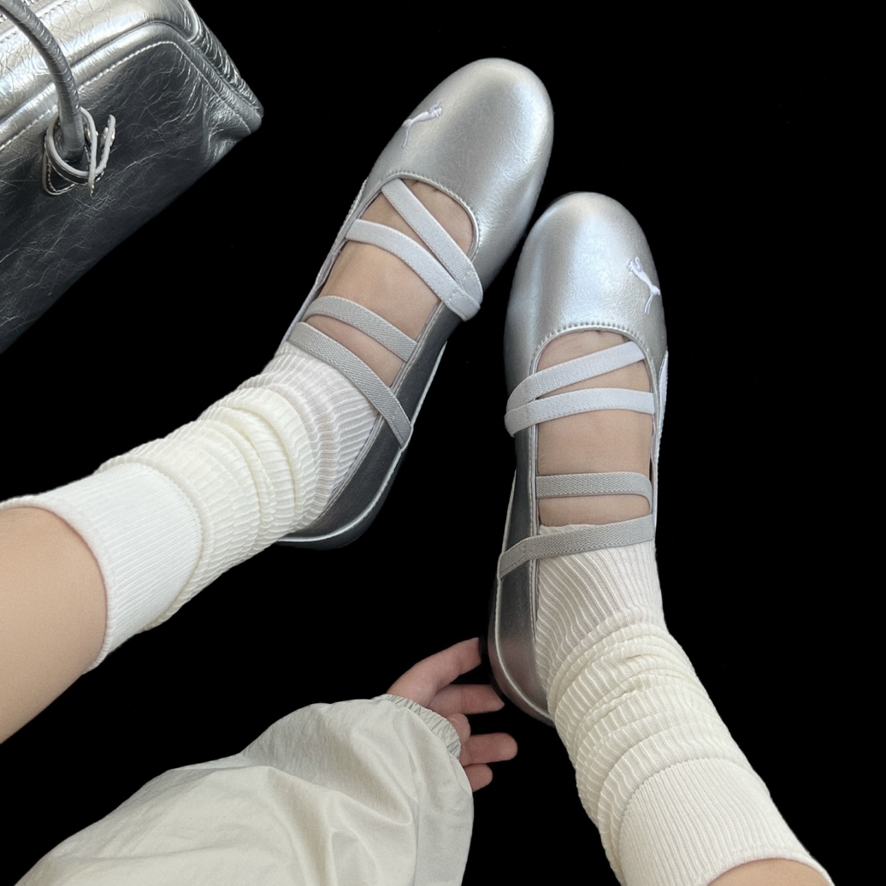 PUMA SPEEDCAT BALLET 芭蕾舞鞋 全銀 銀黑 銀白 休閒 女鞋 401581-01