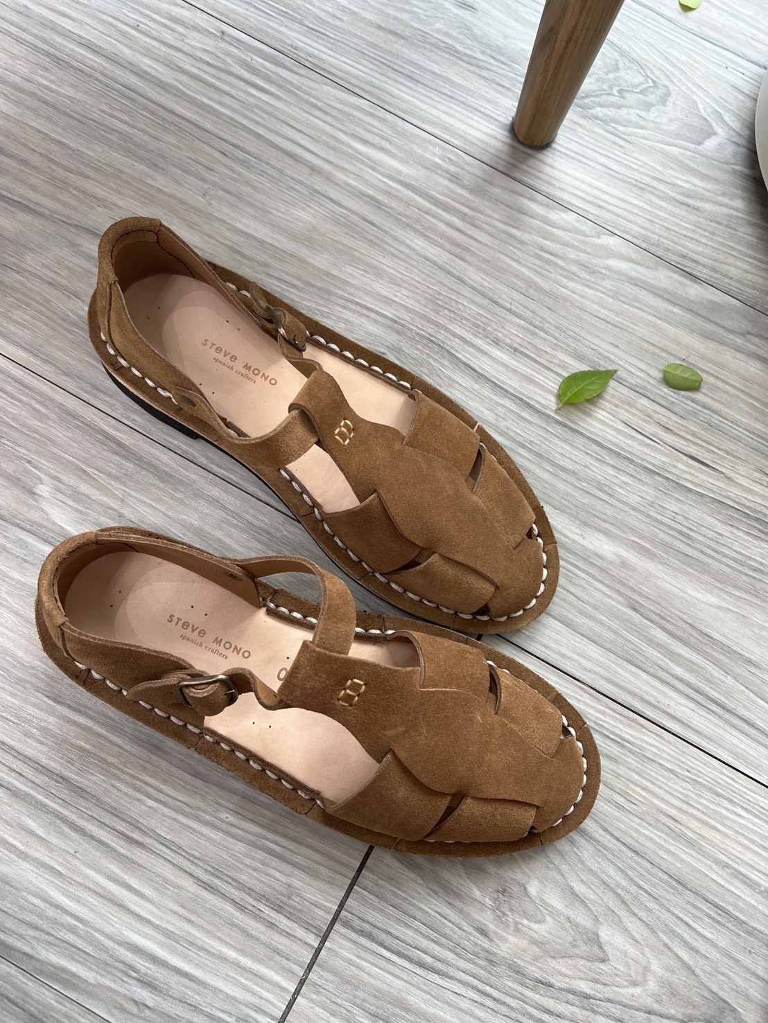 （預購）STEVE MONO 麂皮編織鞋 Artisanal Sandals 10/17 cognac