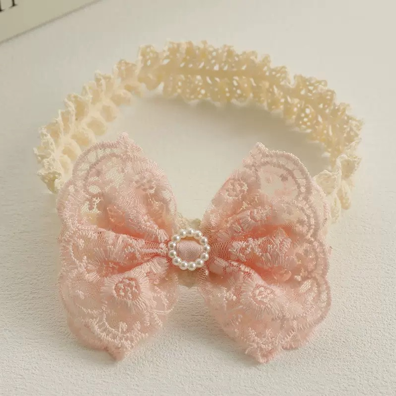 BYB04HA088PK 法式公主蝴蝶結髮帶