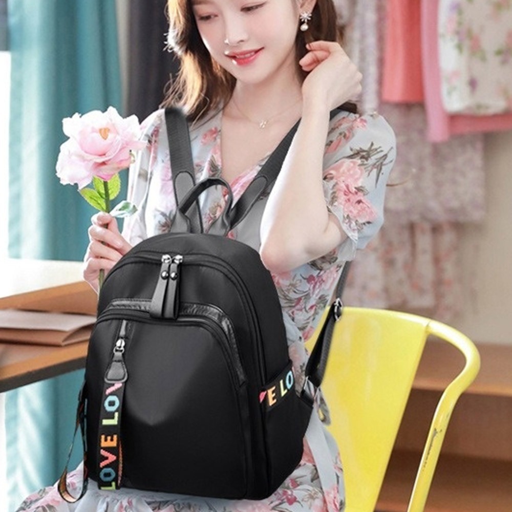 包包 後背包 女生包包 韓國後背包 大容量後背包 黑色包包 韓國包包 防水後背包 尼龍後背包 a4包包 女生禮物 606
