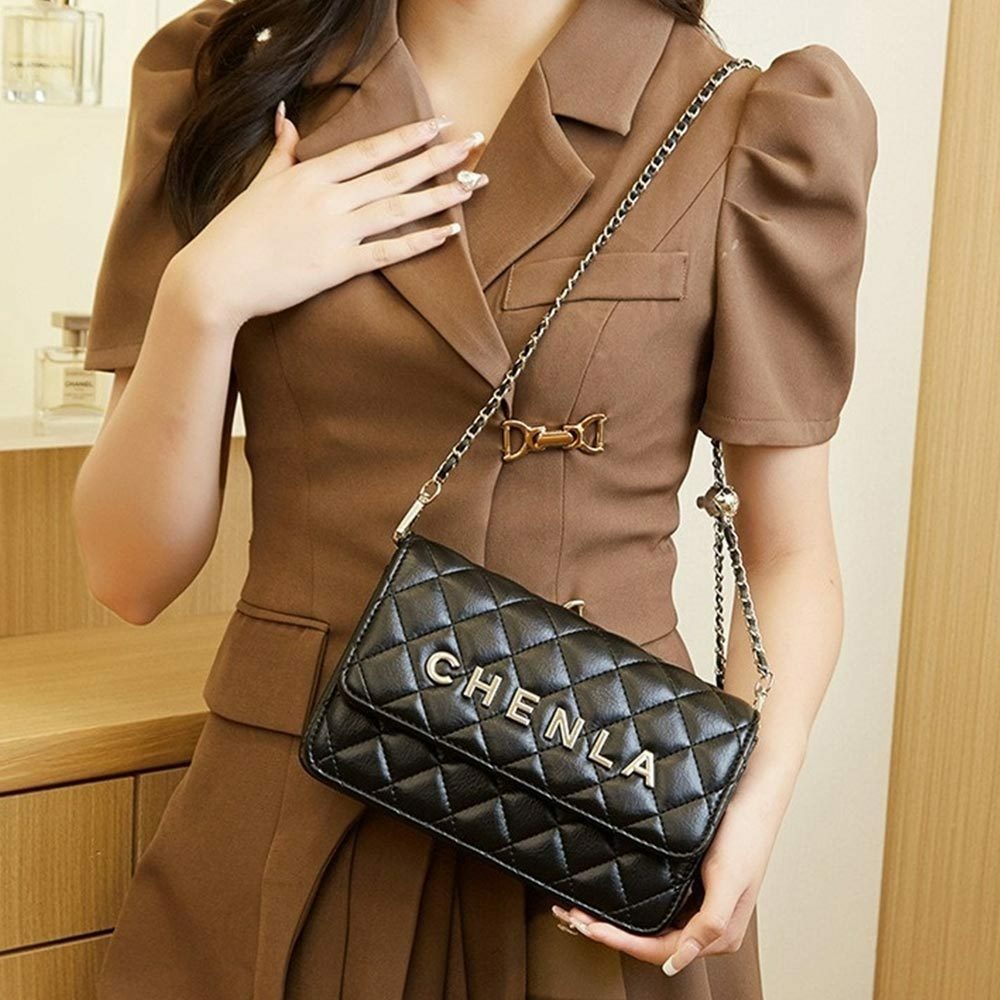 包包 側背包 肩背包 小香風包包 真皮包包 菱格鏈條包 歐美包包 真皮斜背包 翻蓋包包 小金球包包 鏈帶包 禮物 120