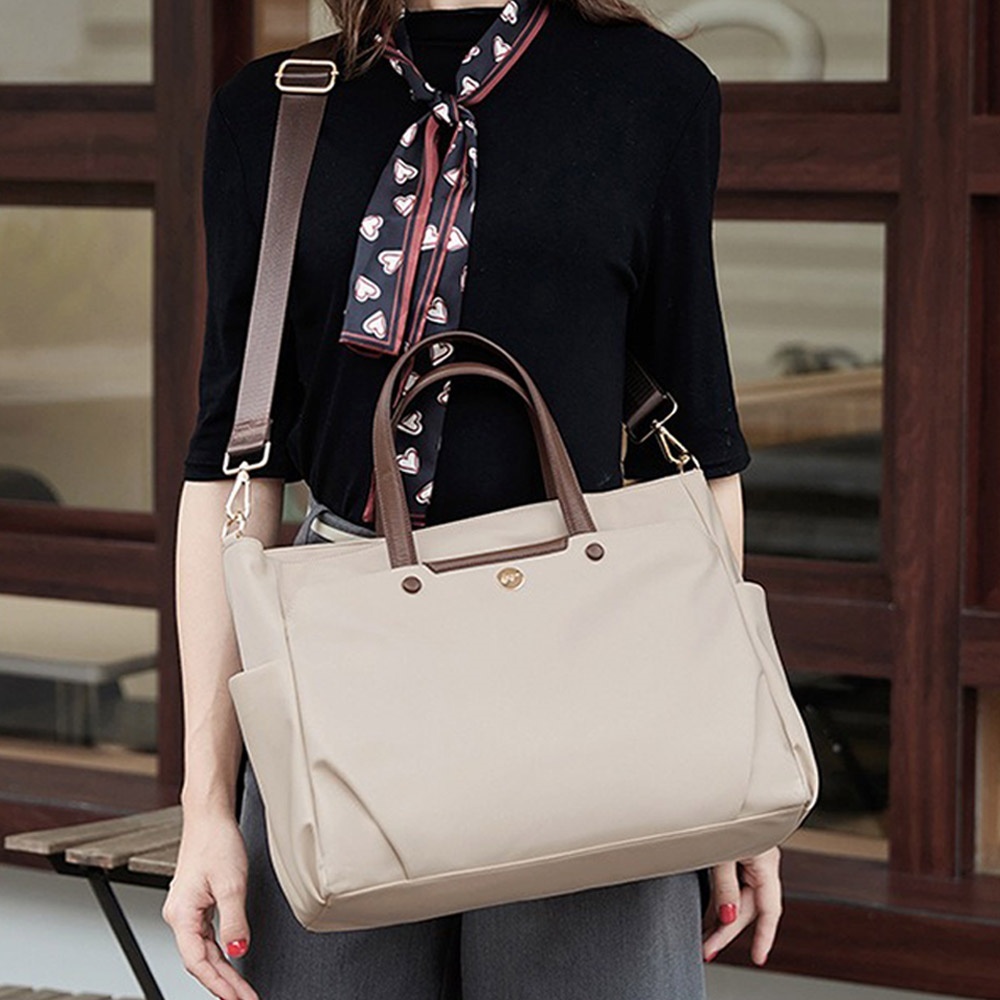 包包女 電腦包 14吋筆電包 大容量包包 尼龍托特包 防水托特包 上班包包 公事包 輕便手提包 防水手提包 禮物 587