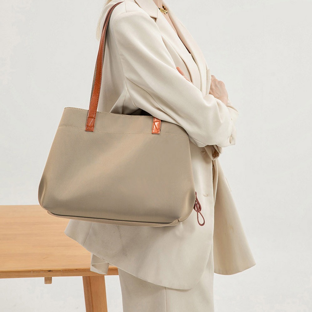 包包 托特包 包包女 肩背包 尼龍肩背包 大容量托特包 通勤包 黑色包包 尼龍托特包 防水手提包 韓國包包 禮物 583