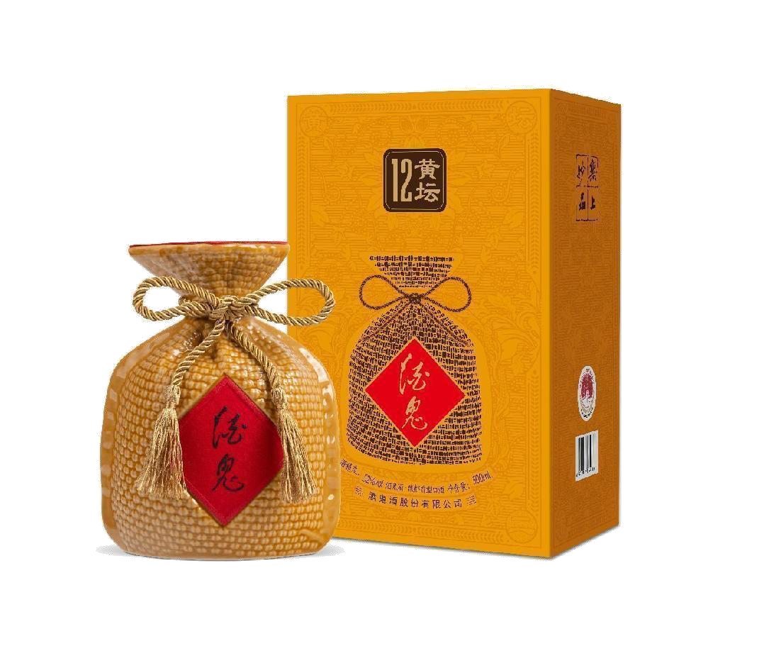 酒鬼 黃壇12馥郁香型白酒 52度 500mL