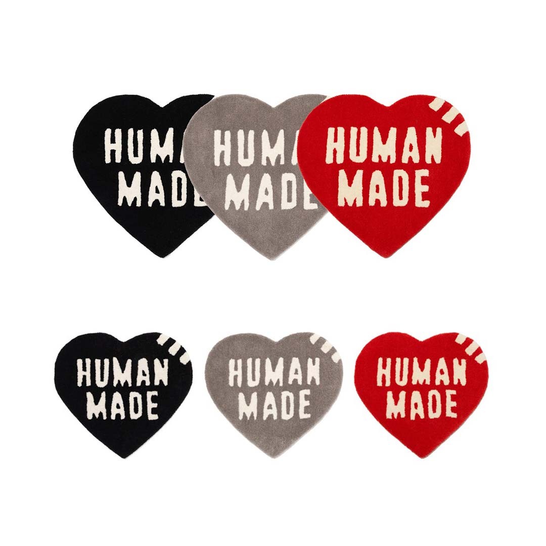 2025SS HUMAN MADE HEART RUG SMALL / MEDIUM 愛心 小 / 中 地毯 地墊 HM29GD072 / HM29GD073