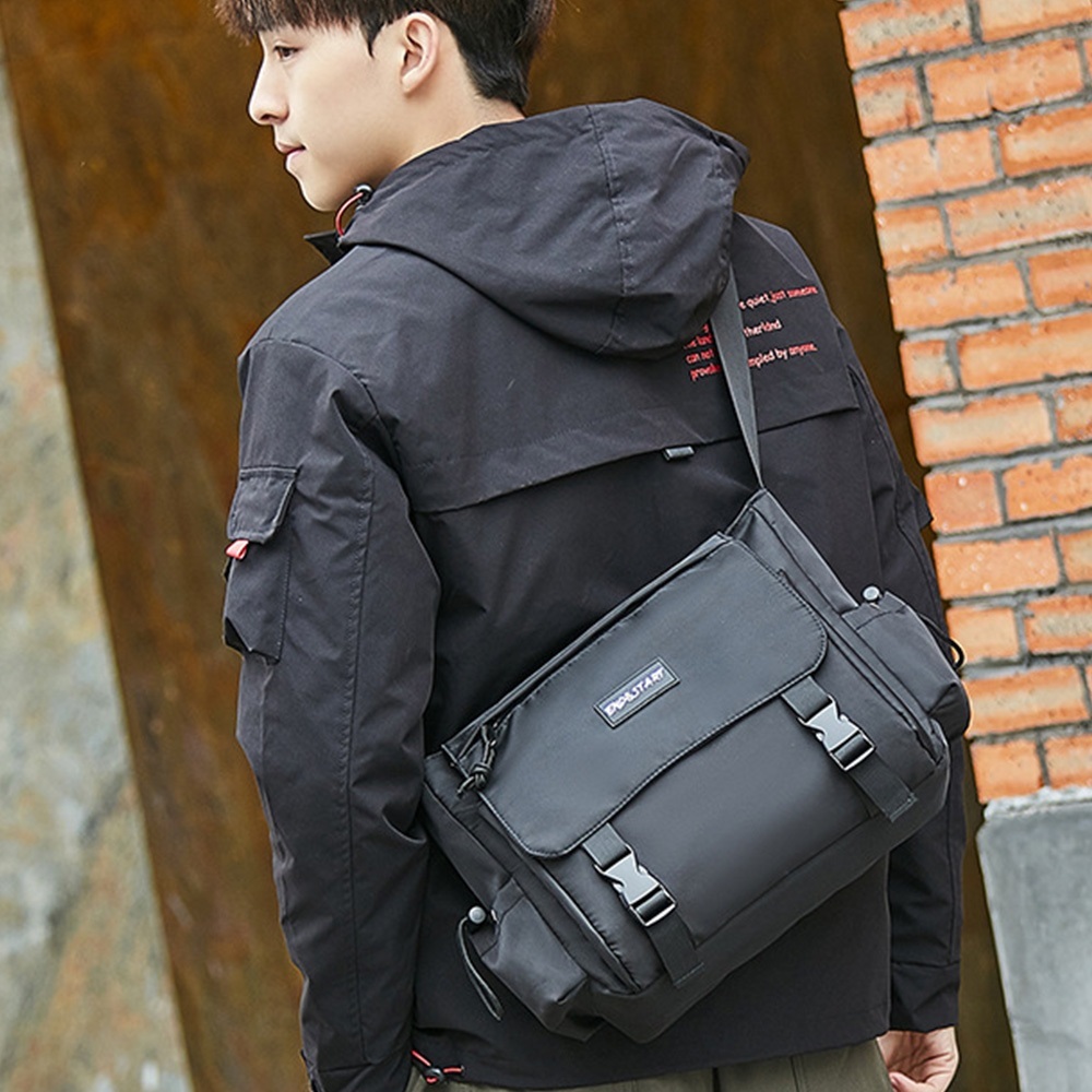 包包 斜背包 郵差包 側背包 日系包包 工裝包 尼龍斜背包 學生斜背包 休閒包包 情侶包包 黑色包包 男生禮物 263