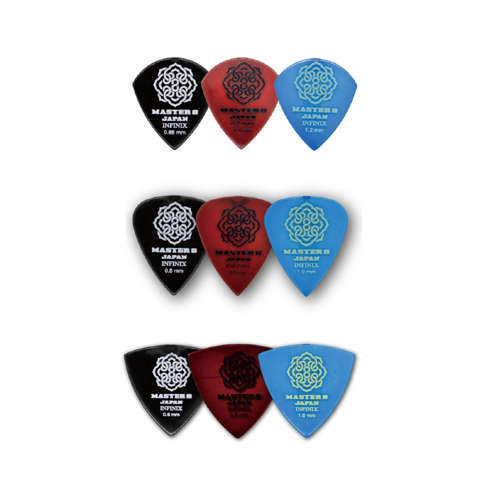 MASTER 8 JAPAN MASTER 8 JAPAN / INFINIX 磨砂吉他彈片 — 三峽吉他 / Bass