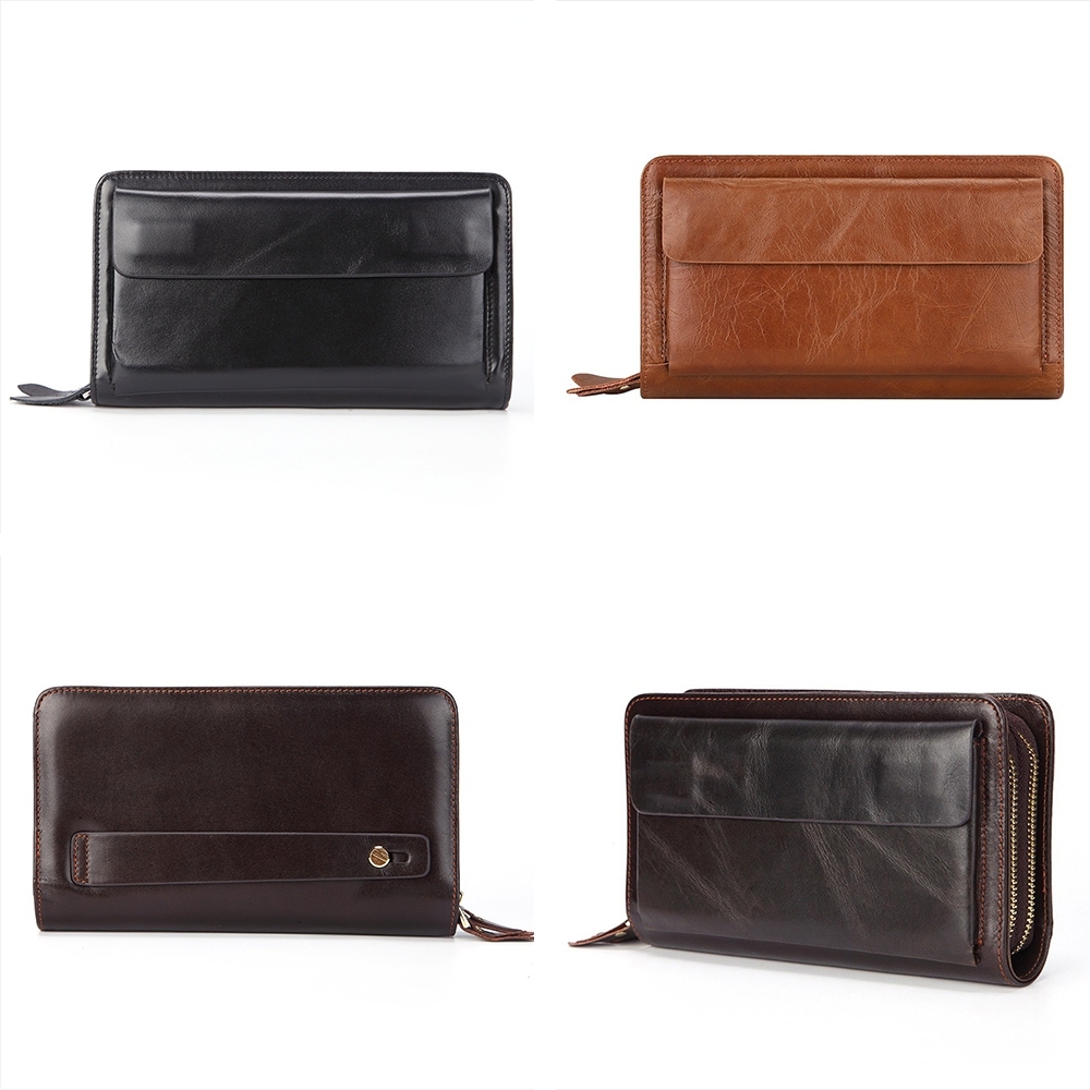 長夾 男生皮夾 皮包 錢包 真皮包包 牛皮包 長款錢包 男生長夾 卡夾零錢包 長款皮夾 拉鍊長夾 生日禮物 送禮 057