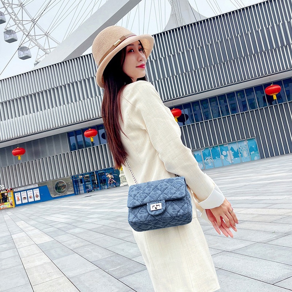 單肩包 斜背包 側背包 女生包包 牛仔包包 小香風包包 菱格包 鏈條包 精品包 韓國包包 小包包 女生禮物 539