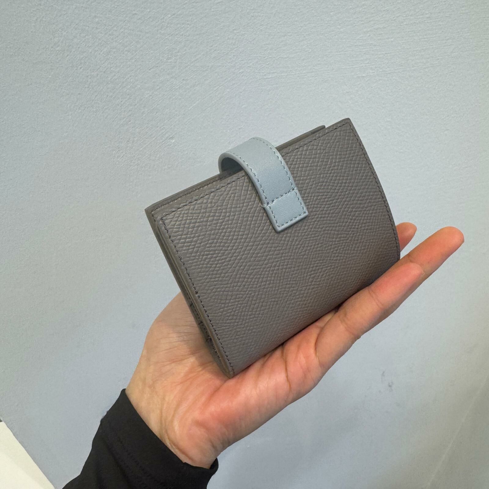Celine small strap wallet pebble