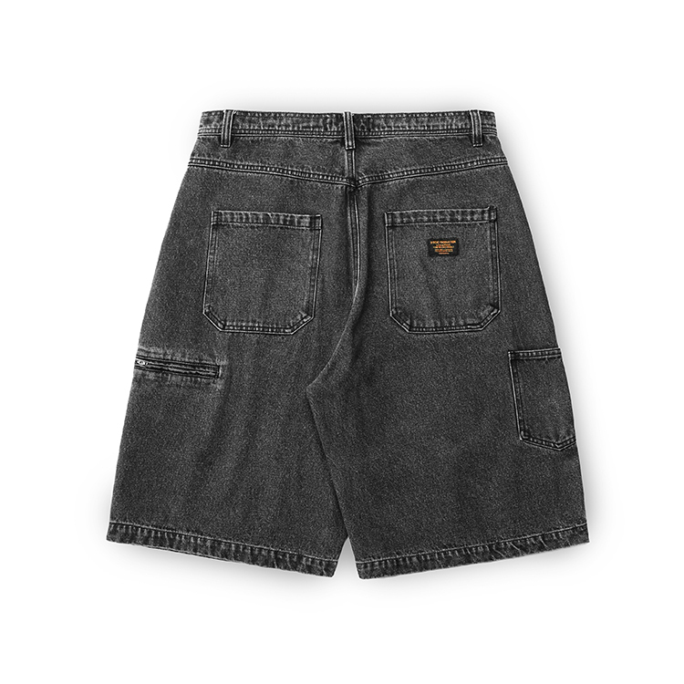 B-SIDE WASHED DENIM SHORTS