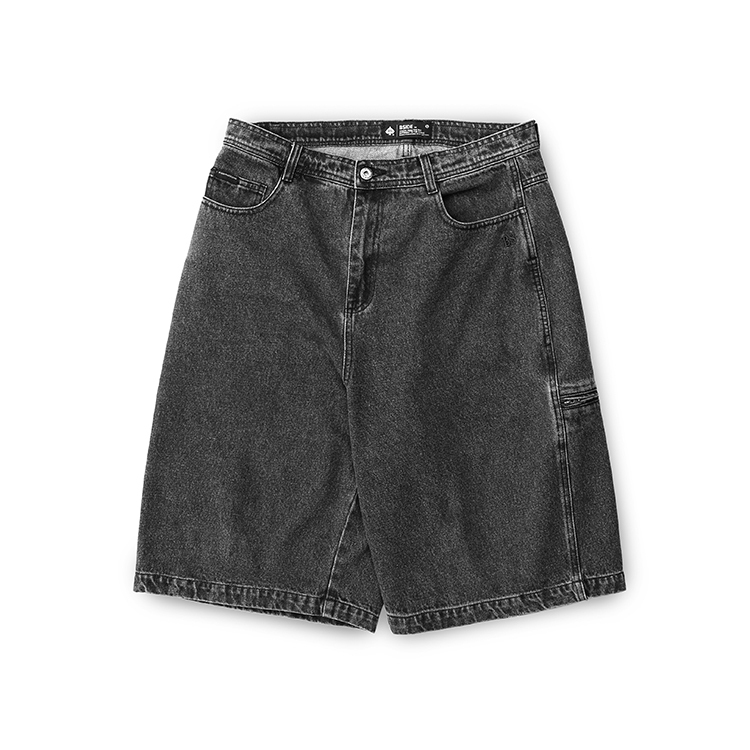 B-SIDE WASHED DENIM SHORTS