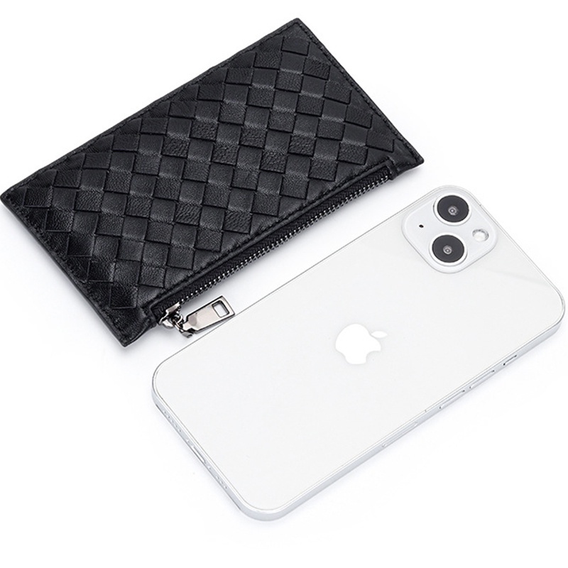 羊皮手工編織零錢包 羊皮包 真皮皮包 真皮短夾 男短夾 錢包女短夾 零錢包 小錢包 高質感 生日禮物 送禮最佳 008