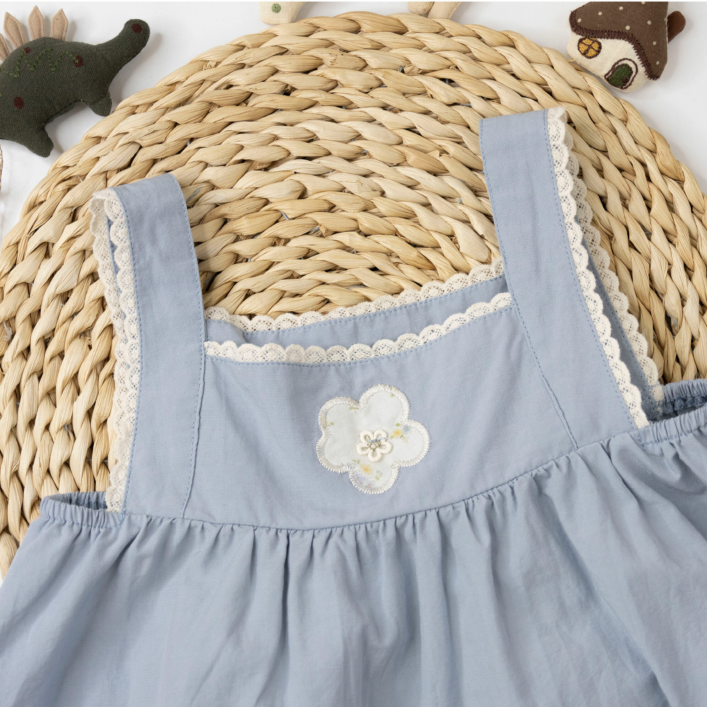 氣質碎花蕾絲花邊套裝 (H50445)