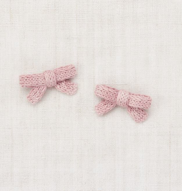 Misha & Puff  編織蝴蝶結髮夾 Goldie Bow Set - Parfait