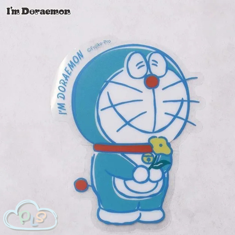 現貨 日本製 透明貼紙 A 藍色 I’m Doraemon Flowering #72049