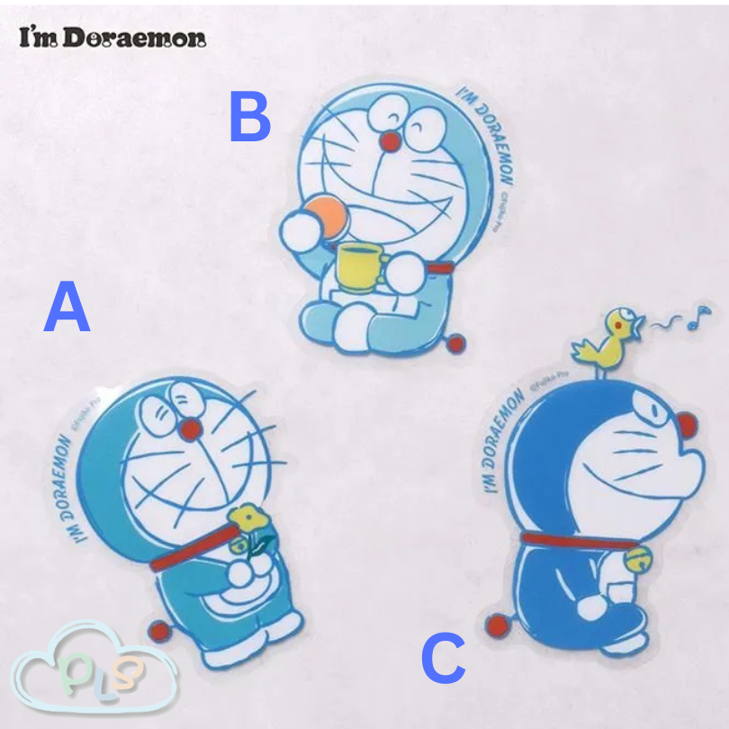 現貨 日本製 透明貼紙 A 藍色 I’m Doraemon Flowering #72049