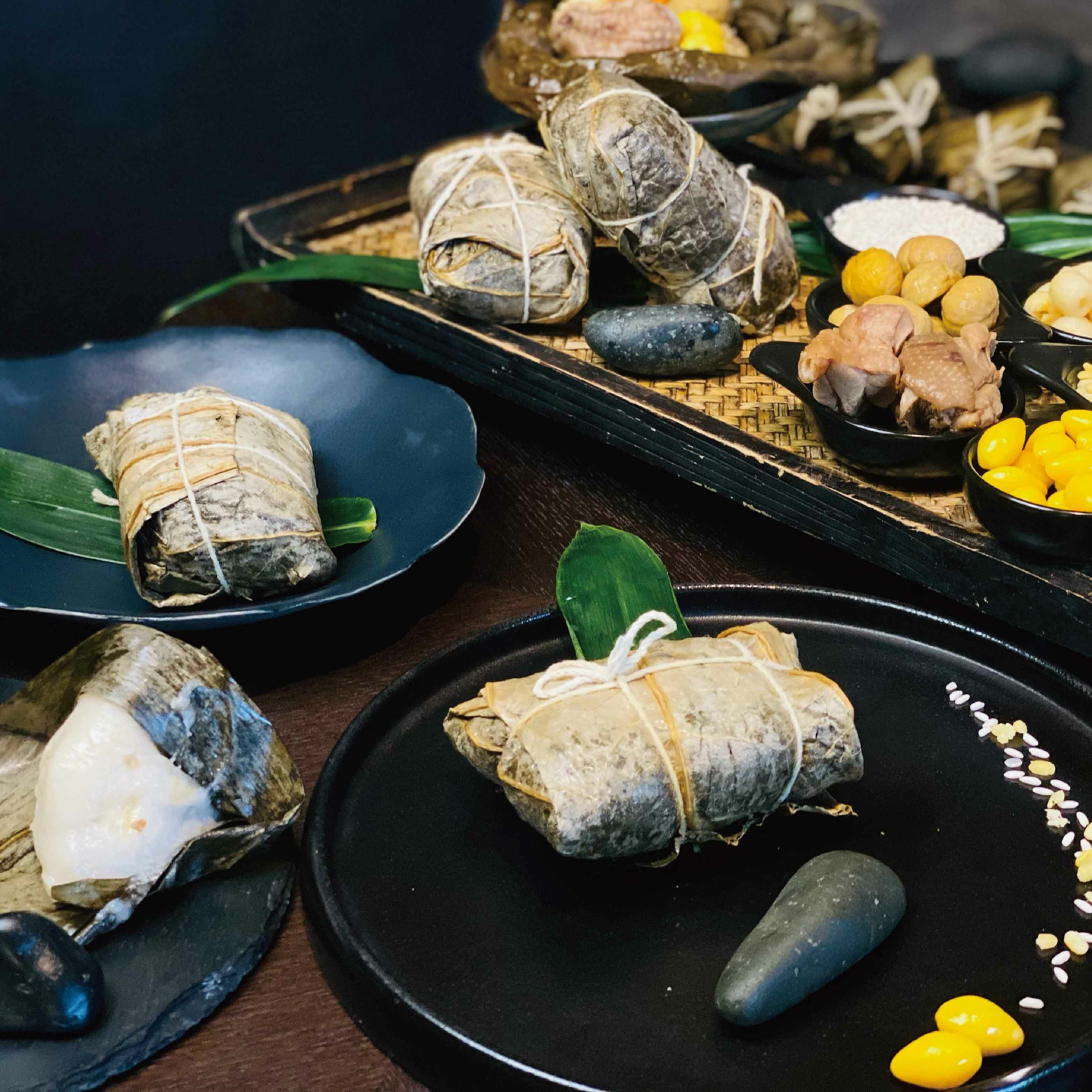 【代客下單】秧情意粽組合-格雅雞手工荷香粽(葷)6顆入+蘿蔔絲粿仔粽(素)6顆入 (附保冷袋)