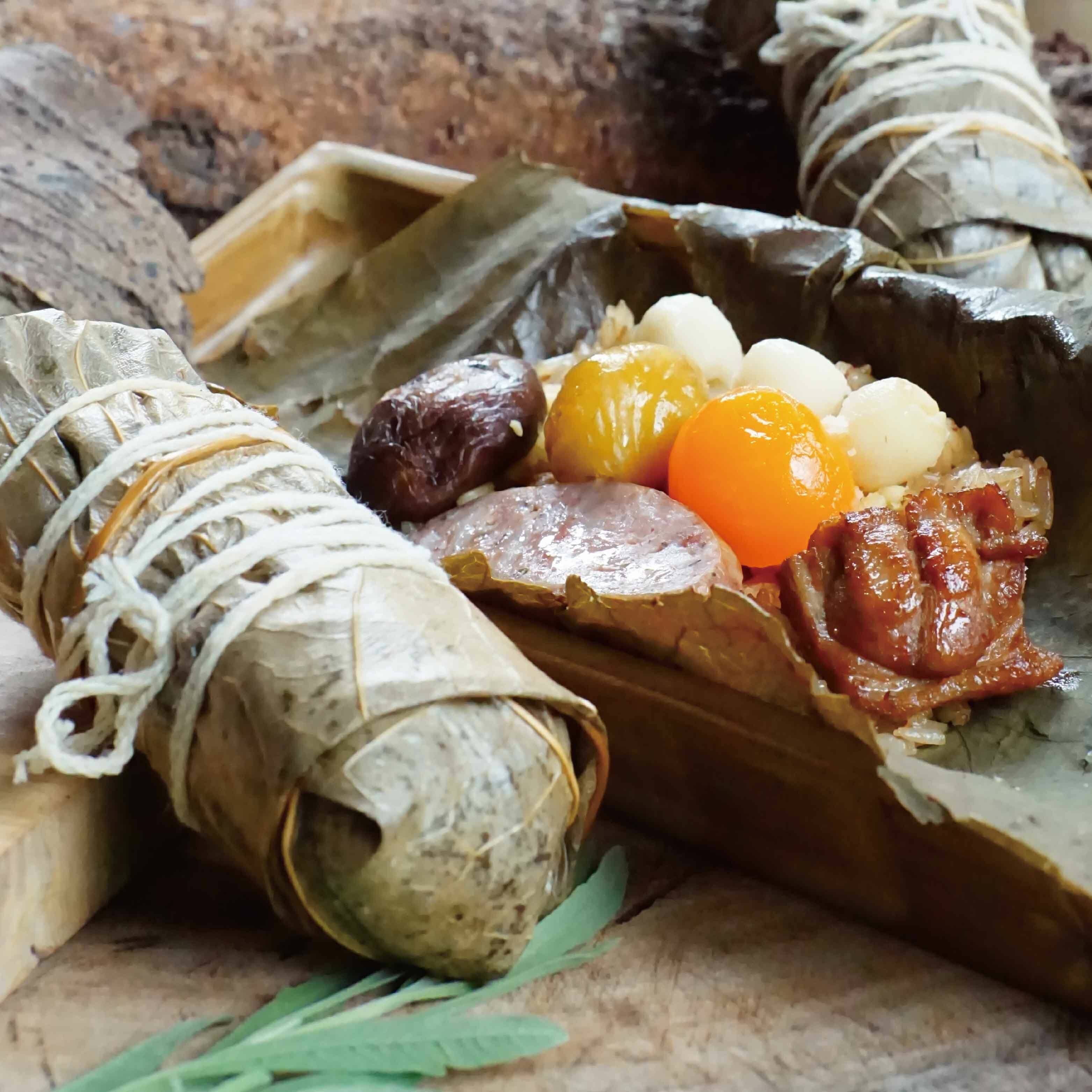 【代客下單-尹副總專用】港式格雅雞手工荷香粽 (葷) 6顆入