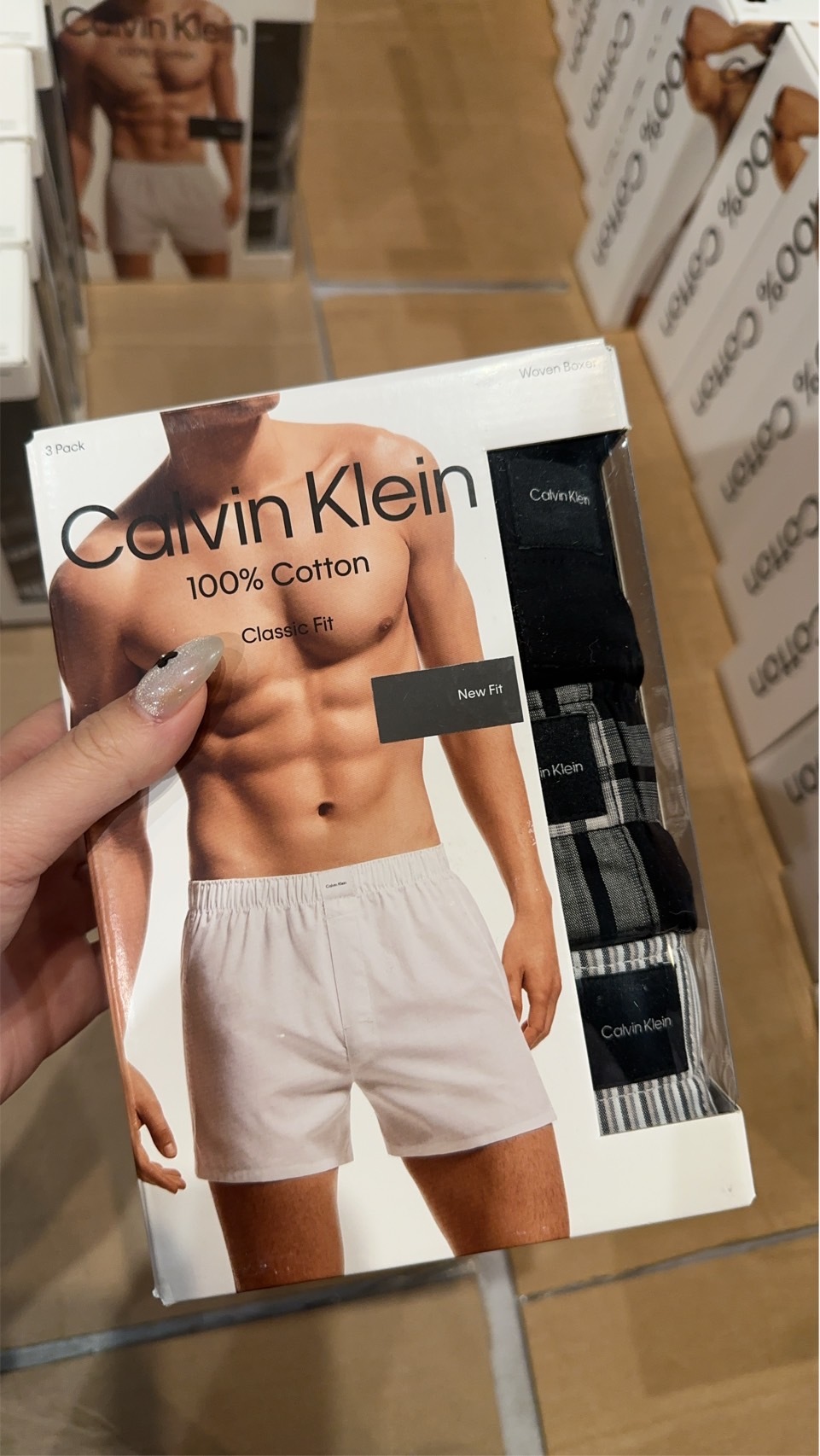 Calvin Klein CK 寬鬆版 格紋 四角褲 內褲