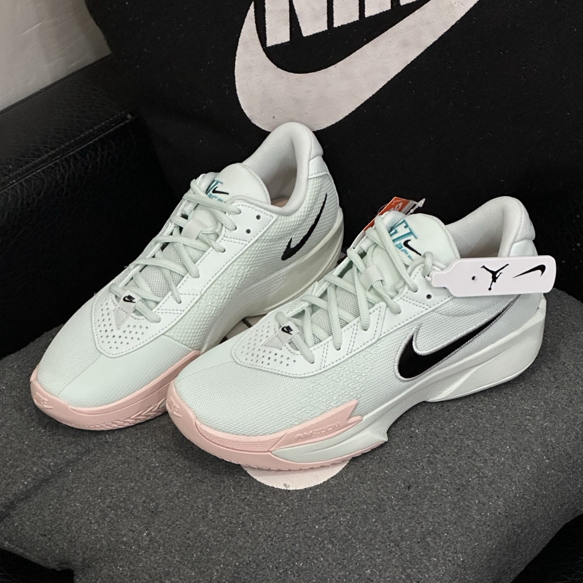 Nike G.T. CUT Academy EP 湖水綠 粉橘 緩震 透氣 實戰籃球鞋