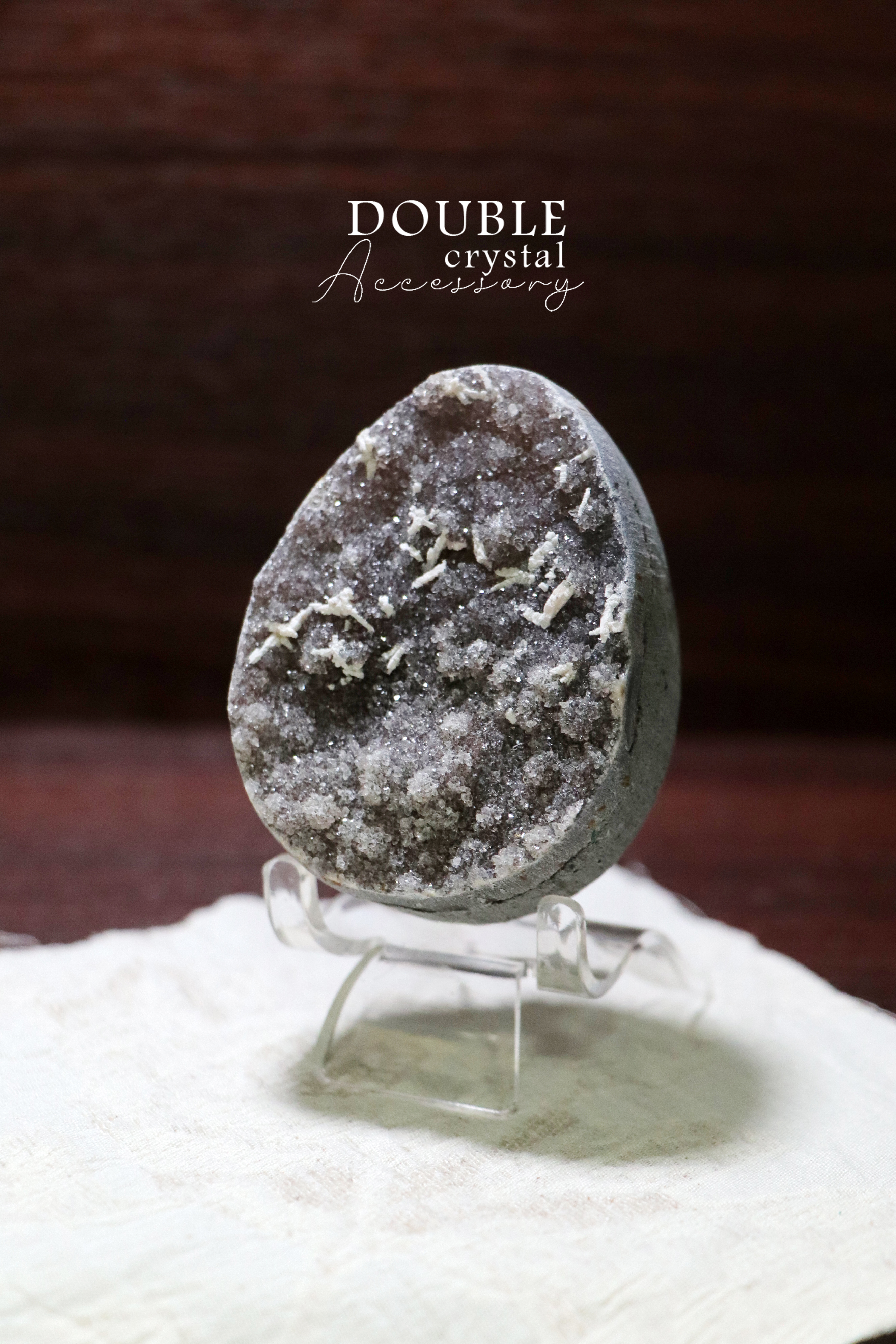 異象彩晶蛋系列｜漸層彩花共生方解石