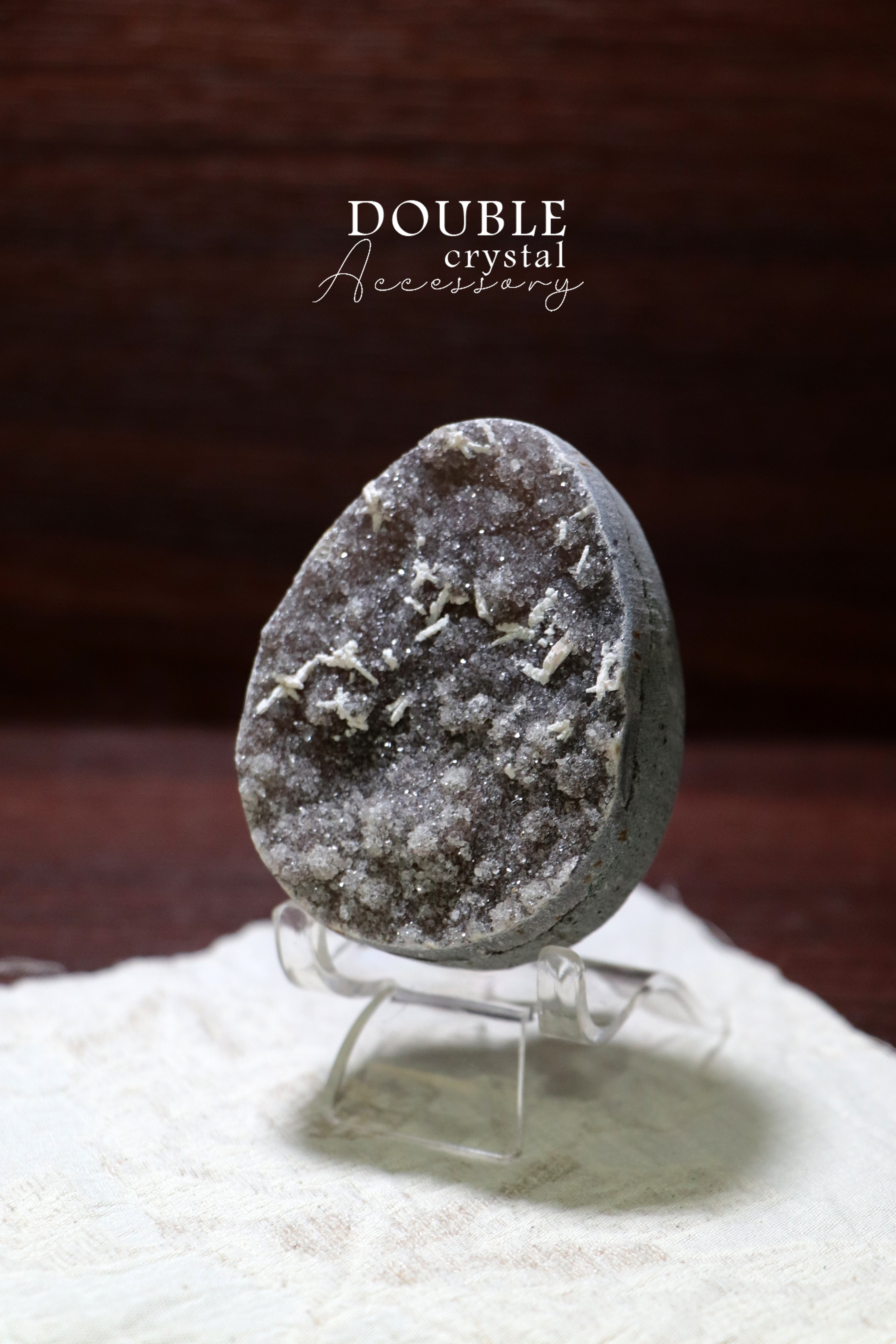 異象彩晶蛋系列｜漸層彩花共生方解石