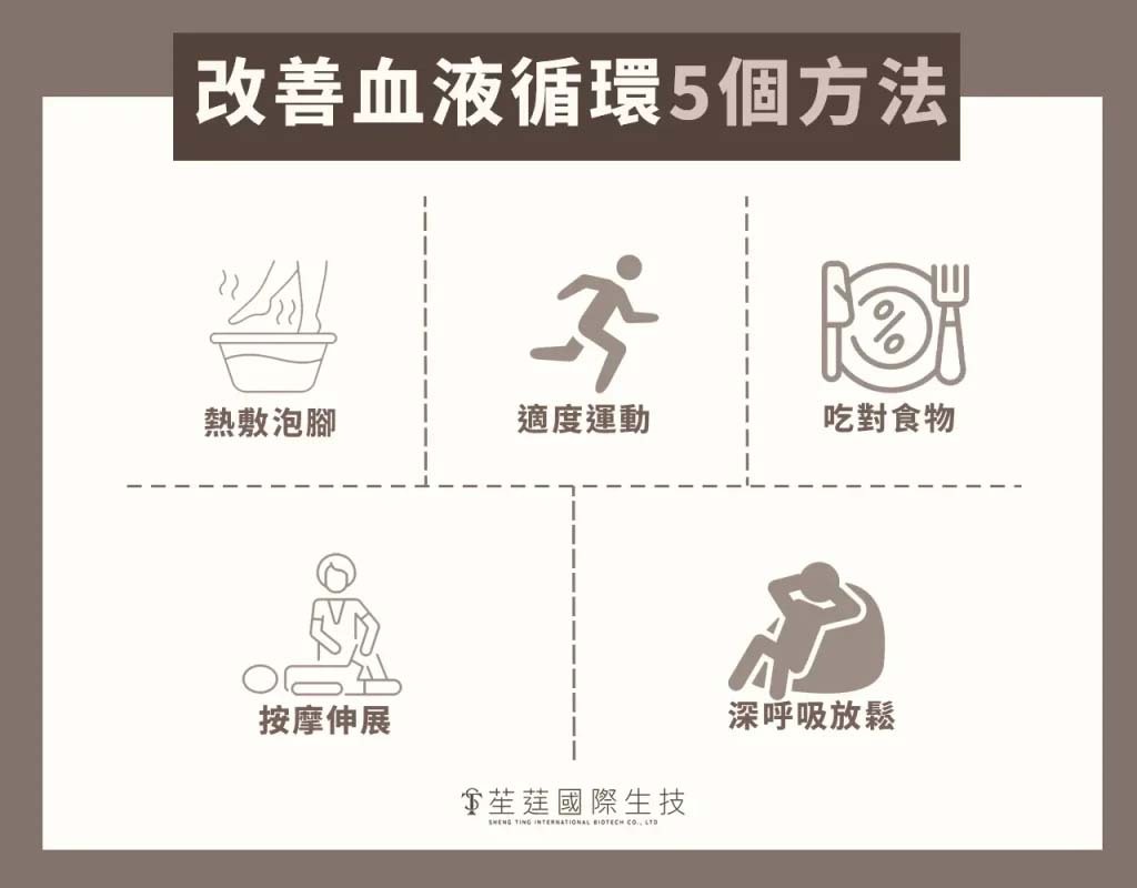 5種方法促進血液循環