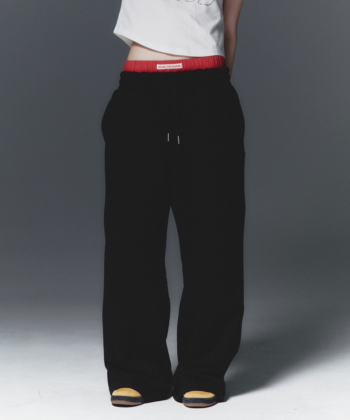 AMES WORLDWIDE LAYERED SWEAT PANTS