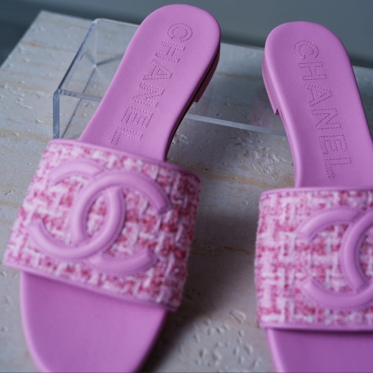 (CF01)Chanel 粉色拖鞋 40號