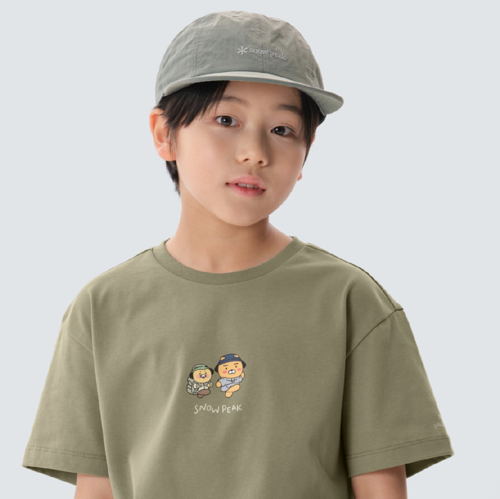 snow peak X Kakao Friends 聯名  Ryan&Choonisk Kid Short Sleeve T-shirt 童裝 一起去露營 短T 短袖上衣 (兩色)