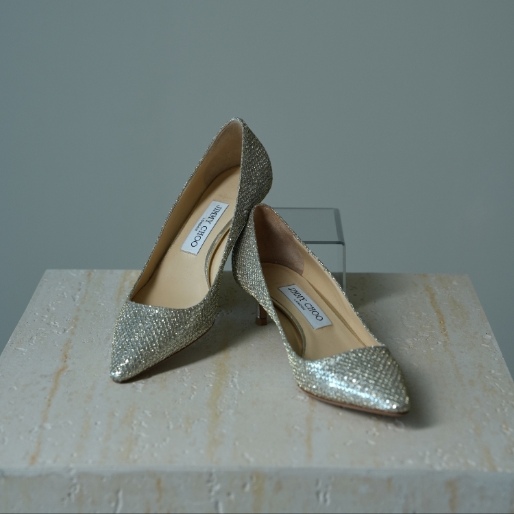 (CF03)Jimmy choo 亮片高跟鞋 37號